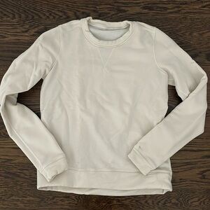 Lululemon white fleece crewneck pullover